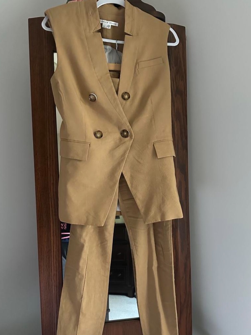 Veronica Beard Vest Pants Suit Matching Set